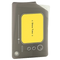 Чехол для кредитных карт "Digital", цвет: желтый, серый артикул 2112b.